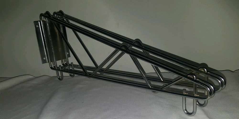 Restaurant Direct Wall Bracket, Double Shelf Support, Chrome 6 available