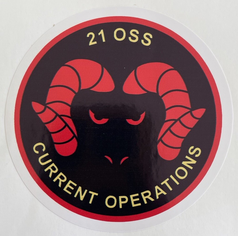 USAF 21 OSS Current Operations Sticker Waterproof D1030