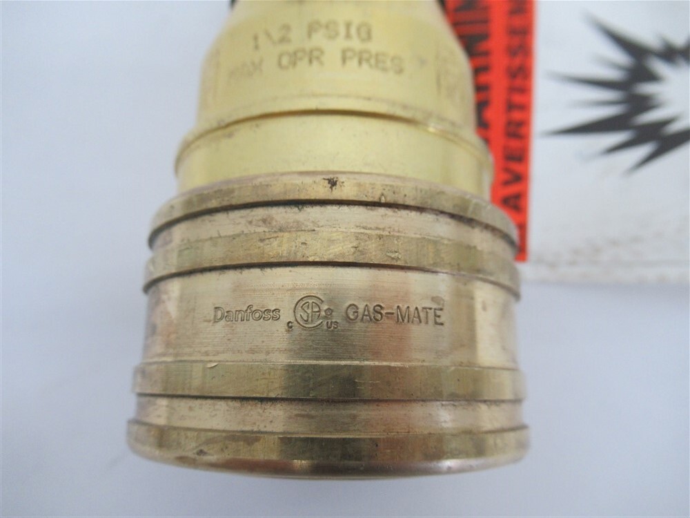 Danfoss Gas-Mate 100-012E, 1" One-Way Shut-Off Coupling Socket