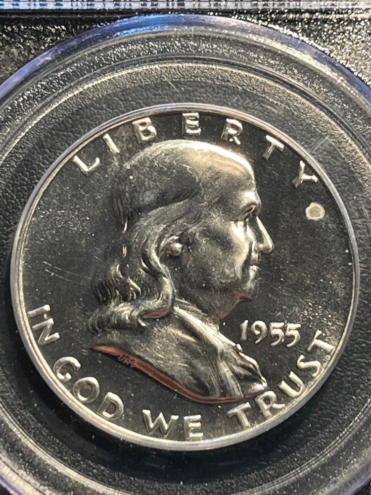 1955 Silver Proof Franklin Half Dollar PCGS PR65 - Stunning