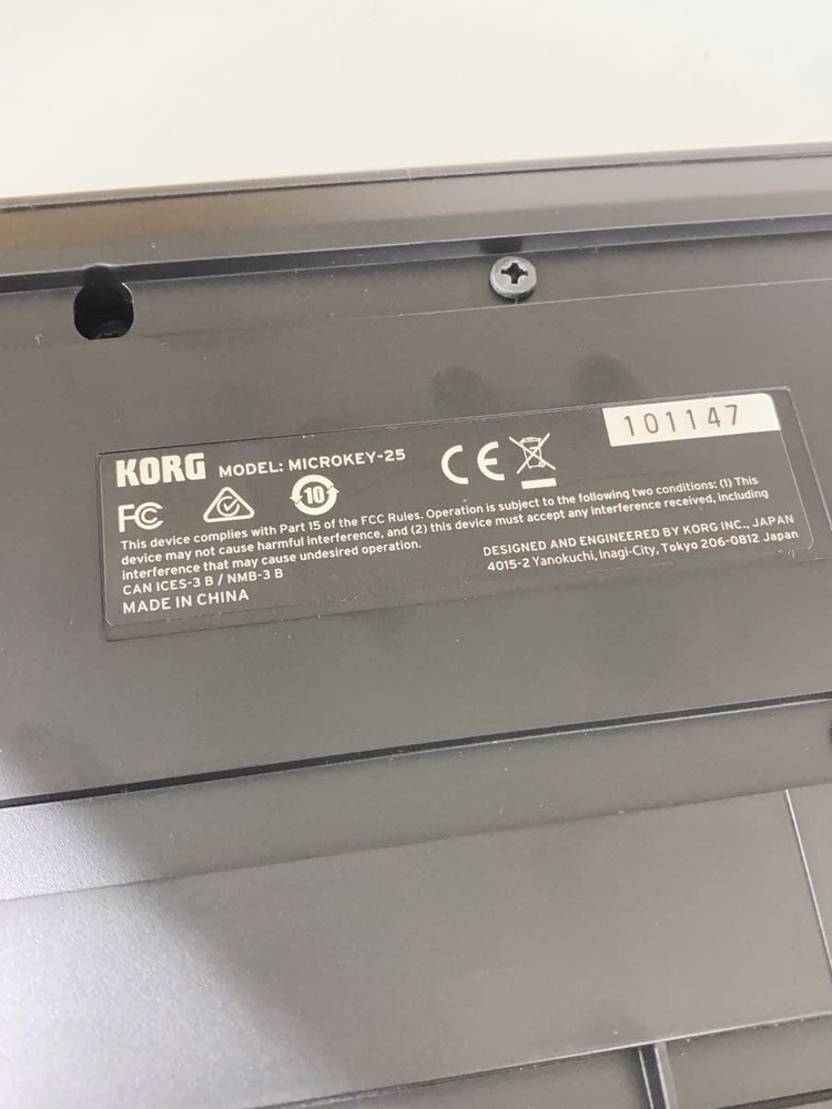 KORG Electronic Piano MICROKEY-25 Keyboard Used