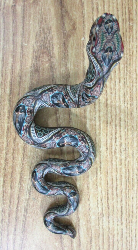 POLYMER CLAY SNAKE SCULPTURE / THUNDERBIRDS