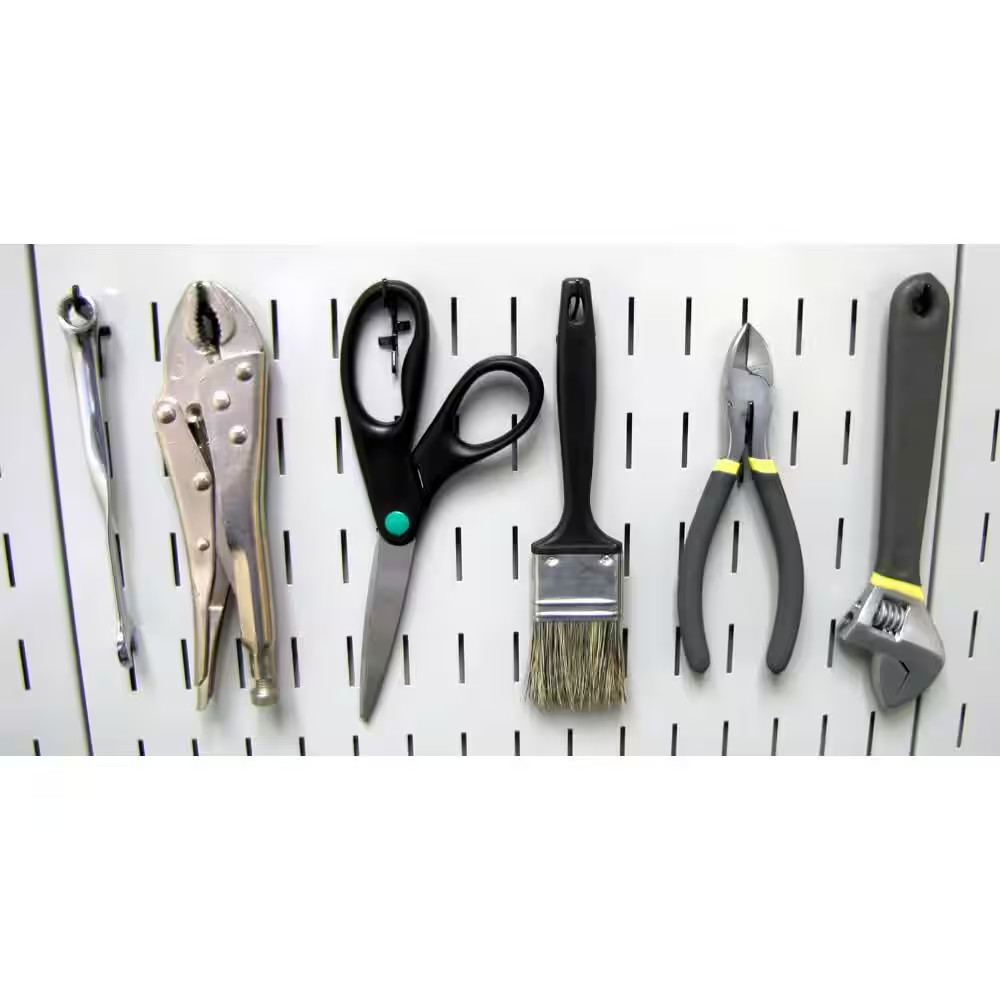 Wall Control Pegboard Utility Hooks Assortment Rust-Resistant 1 in. Tall Slot