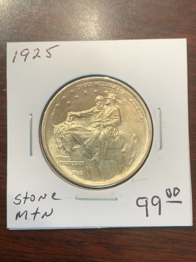 1925 STONE MOUNTAIN COMM. HALF DOLLAR- HIGH GRADE CLEANED
