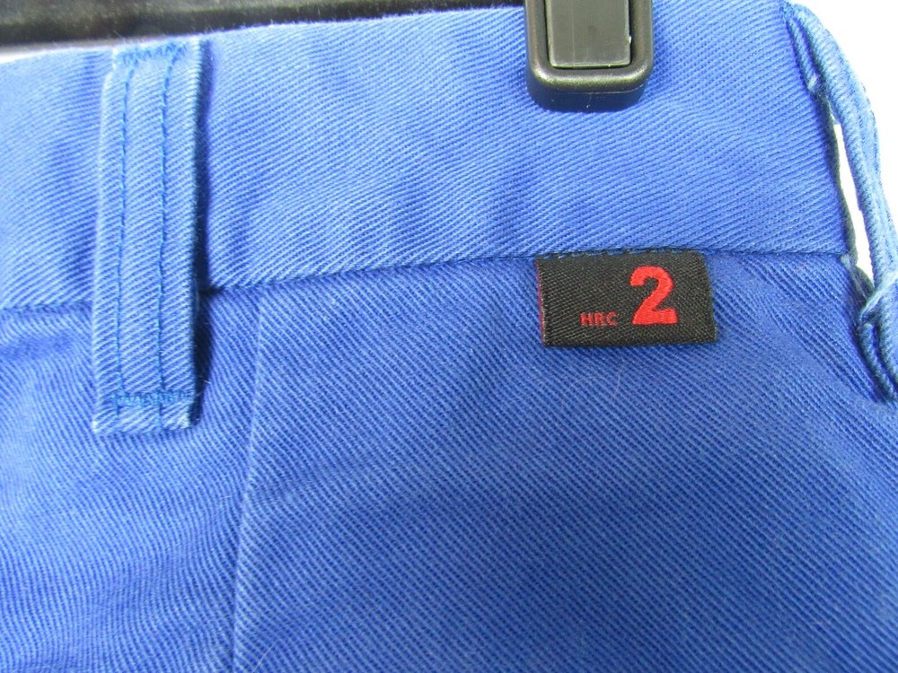 Workrite Mens Bright Blue Flame Resistance Work Pants Size 34 W63