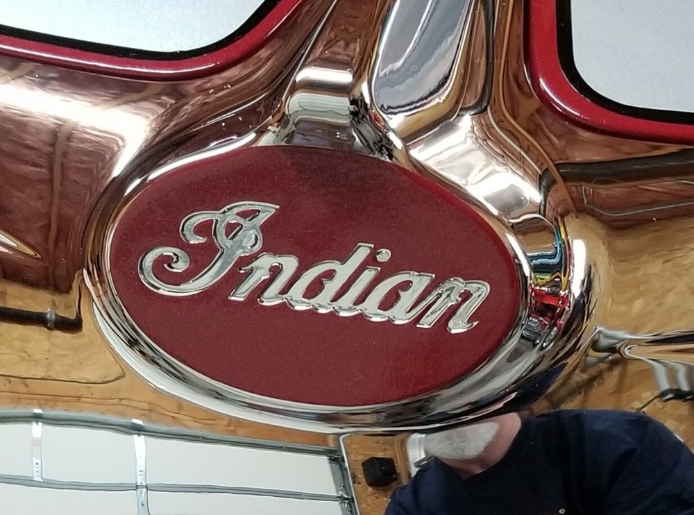 Indian Roadmaster/Chieftain Headlight Bezel Background Decal/Sticker/Emblem