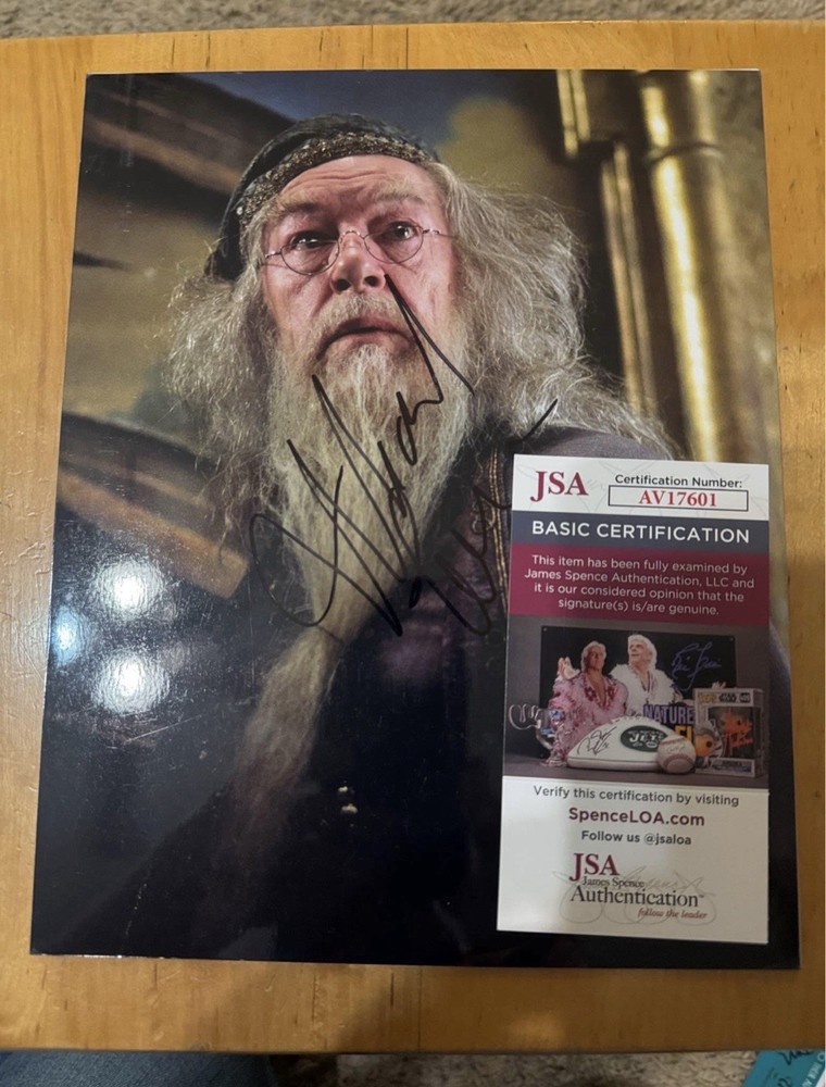 Michael Gambon Signed Dumbledore 8x10