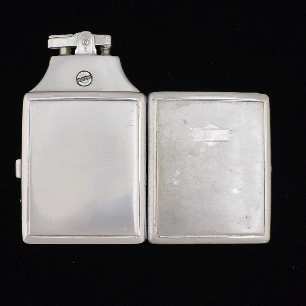 Vintage Ronson Cigarette Case/Lighter Art Deco Mastercase Combination Case