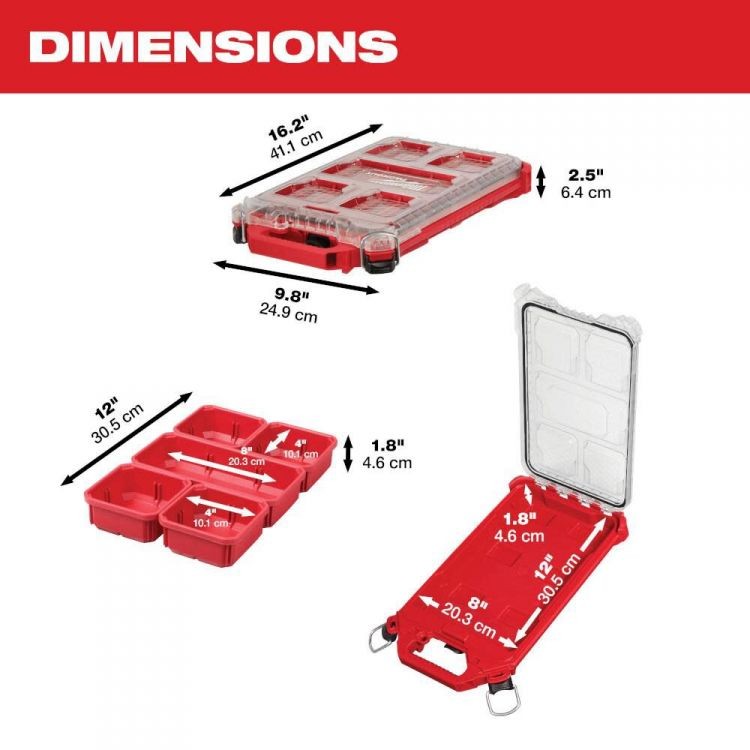 Milwaukee Lom-Profile Compact Organizer - 48-22-8436