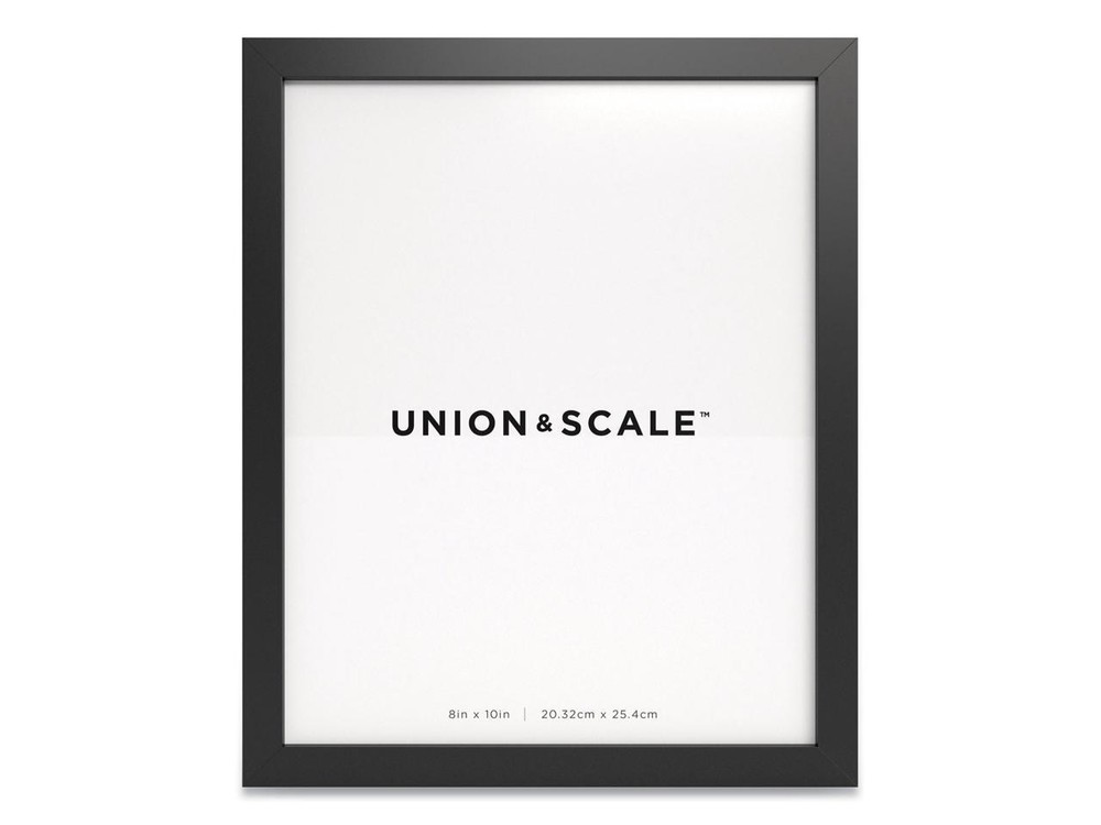 ESSENTIALS WOOD PICTURE FRAME, 8 X 10, BLACK FRAME