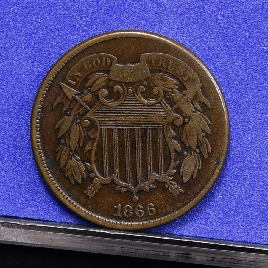 1866 Two Cent Piece - Fine (#58846-L)