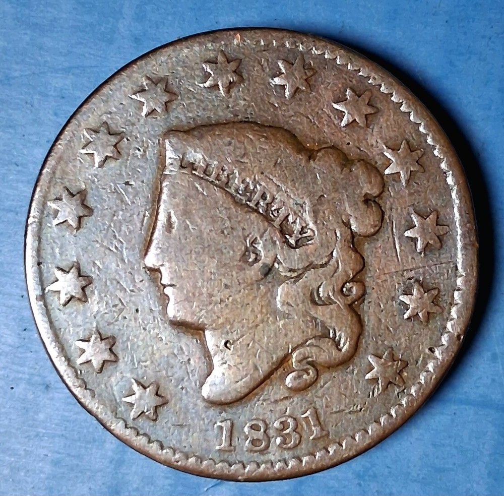 1831 Matron Head Cent. Large Letters. G