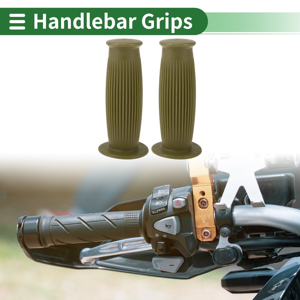 1" 25mm Motorcycle Knobs Handlebar Cover TPU Green