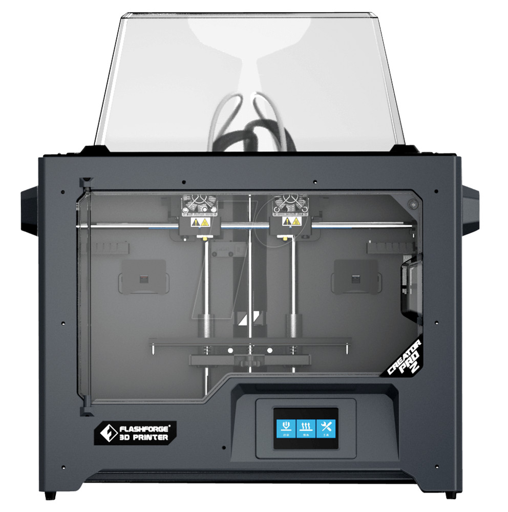 Flashforge Creator Pro 2 Independent Dual Extruder 3D Printer Anti-scrape Design