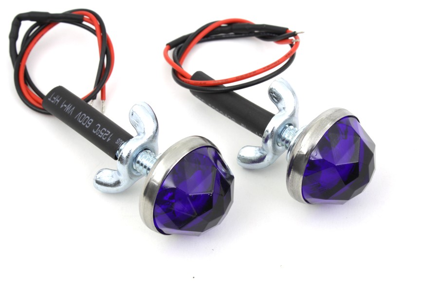 Blue LED Reflector Set for Harley-Davidson