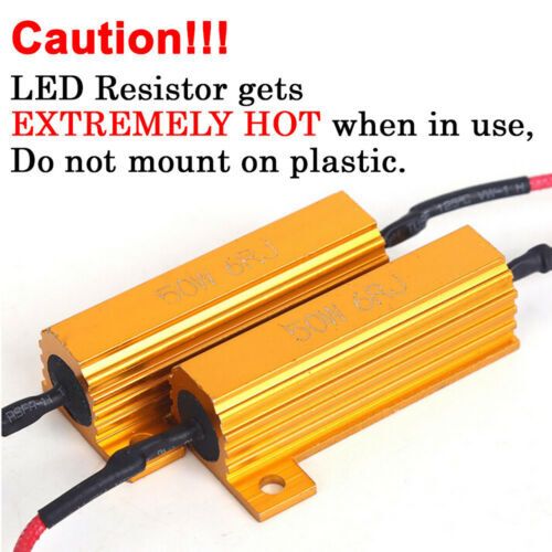 LED Rear Turn Signal Load Resistor Adapter Anti Hyper Flash Error Canceler