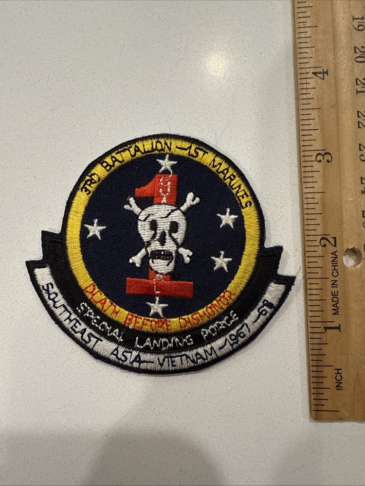 USMC Marines Squadron Patch:  USMC 3rd Battalion 1st Marines