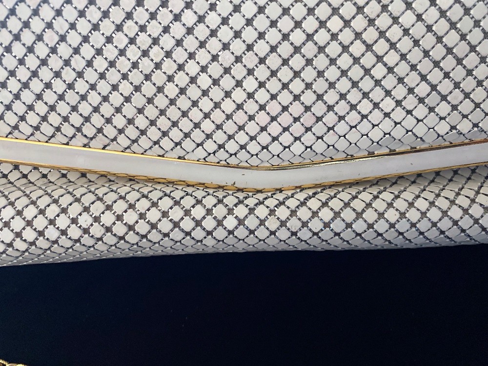 Pelle Italia White Mesh Purse