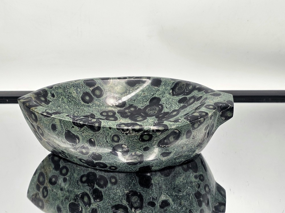Large Kambaba Jasper Crystal Leaf Bowl (#5)