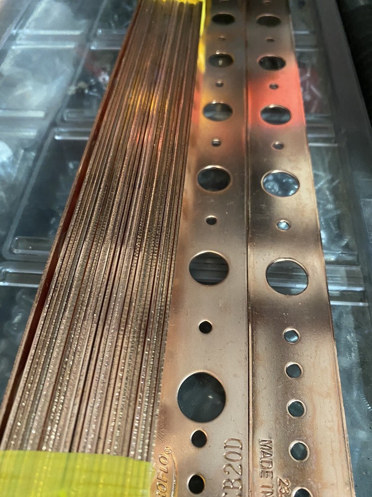 (25) ProFlo PFCB20D 20" Copper Plated Support Wall Bracket 1/2” Holes