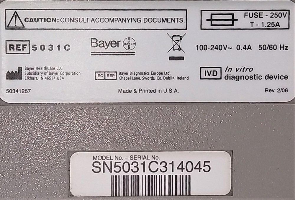 Bayer DCA 2000+ (5031C) Hemoglobin Analyzer
