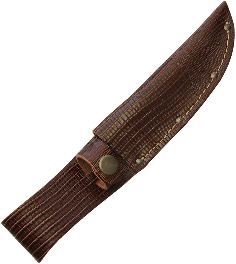 Sheaths Fixed Blade Knife Belt Sheath Lizard BROWN LIZARD 5" STRAIGHT
