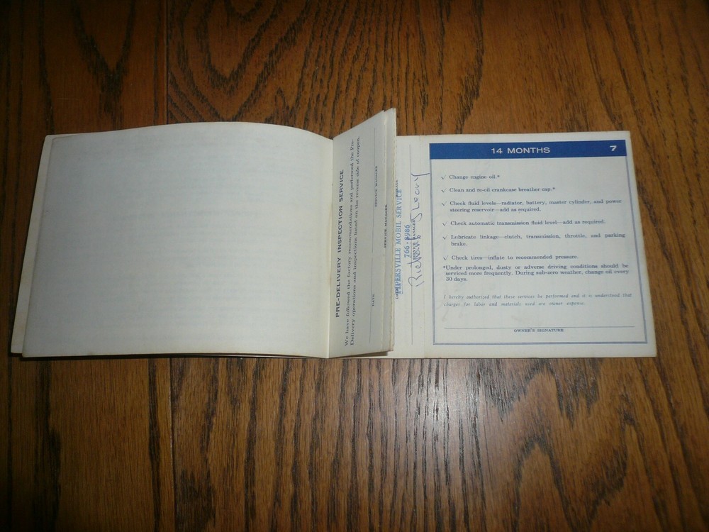 Studebaker Protection Service Coupon Book - Vintage