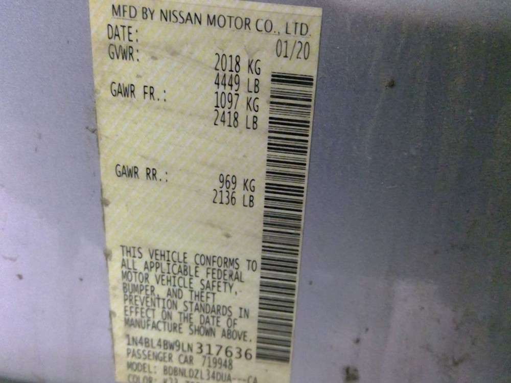 ALTIMA 2020 Transmission Shift 965210