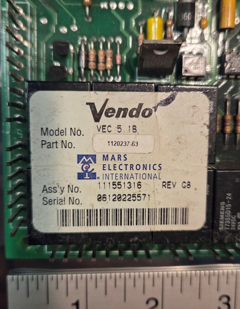 Vendo model 511 soda beverage main control board - Tested good