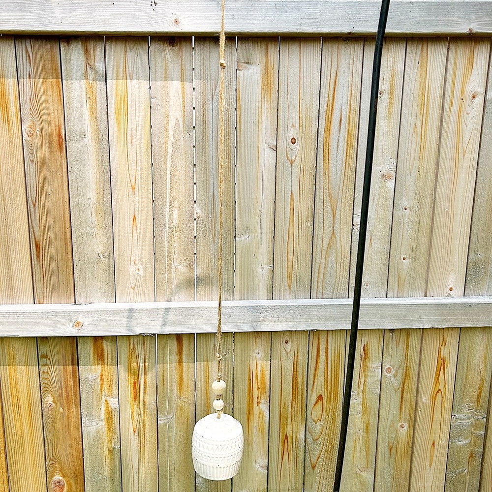 Natural Ceramic Bell Long Hanging Decor