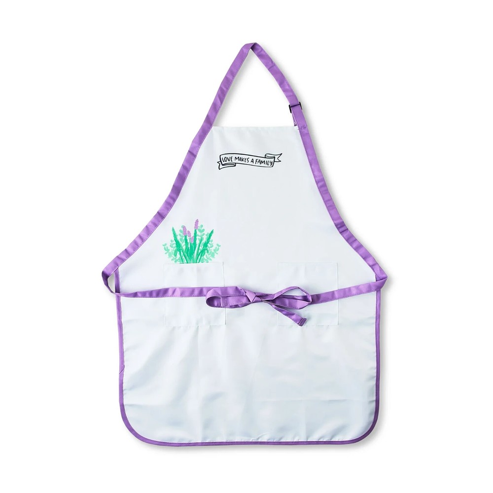 Anna Parade Apron White- prints and trim may vary