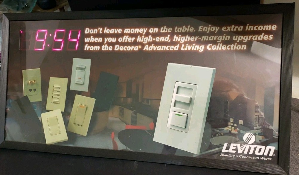 Led Clock Advertising , Replaceable Advertising #051