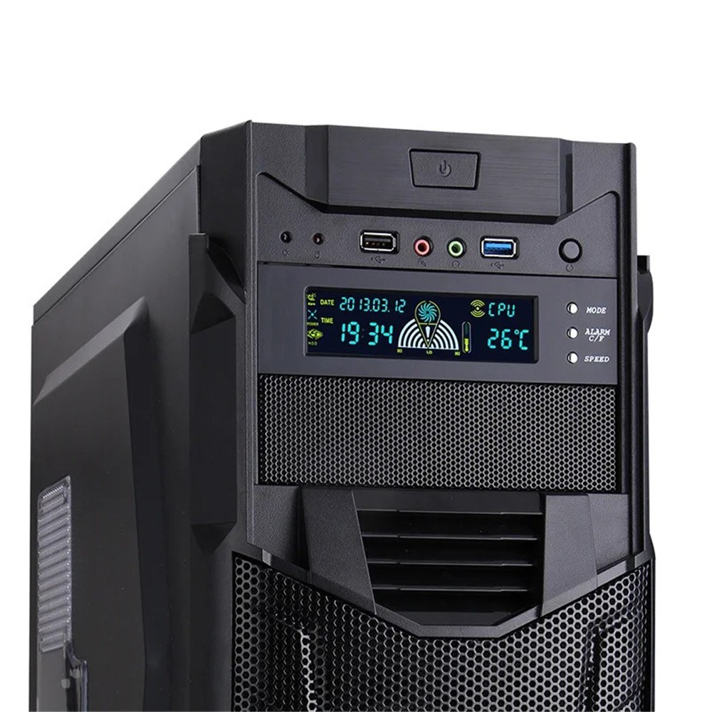 5.25'' 12V PC Computer Fan Controller 3 Fan Speed Controller Front Panel For PC