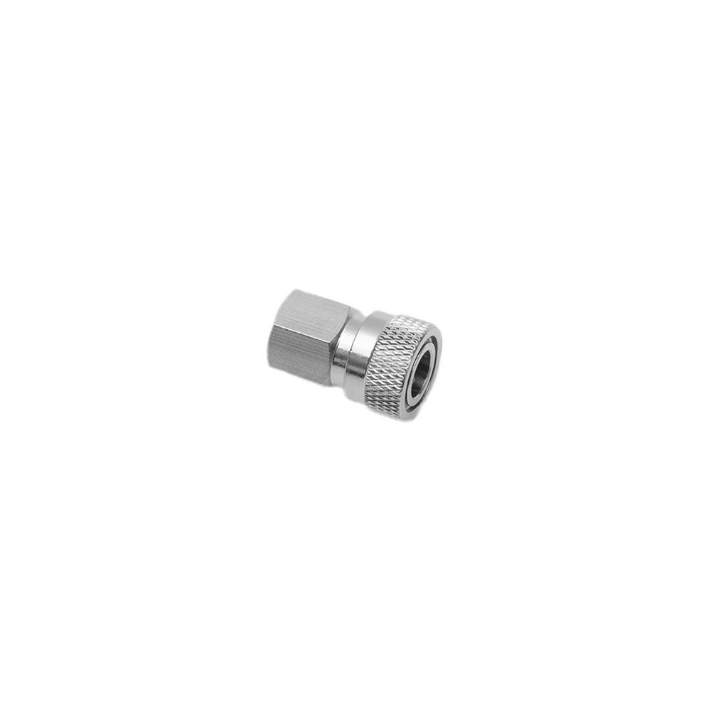Thread Quick Release To Disconnect Coupler Male + Female 1/8NPT Fitting Silver ~