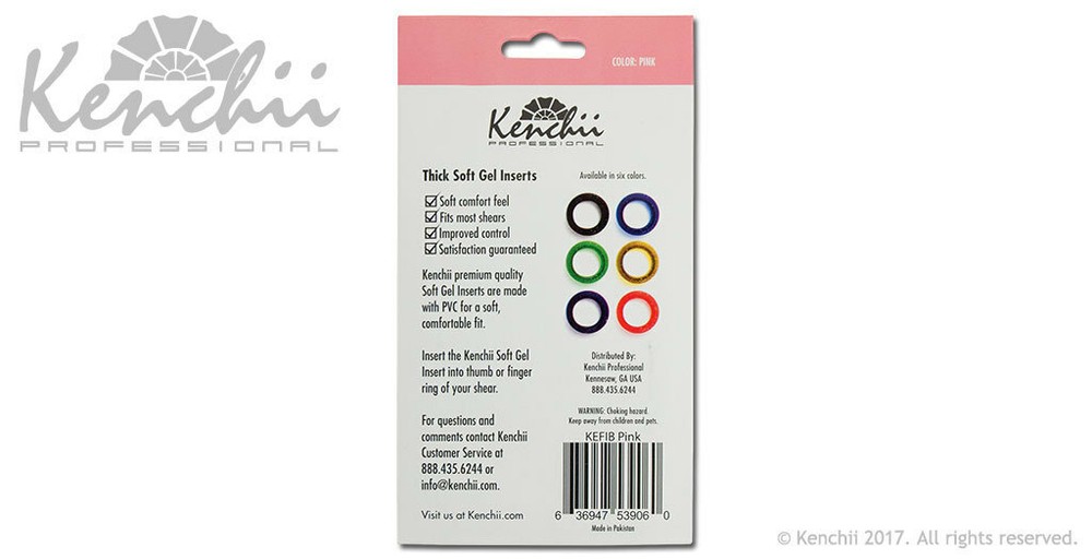 Kenchii Extra Soft Premium Quality Shear Finger Ring Inserts Thick Choose Color