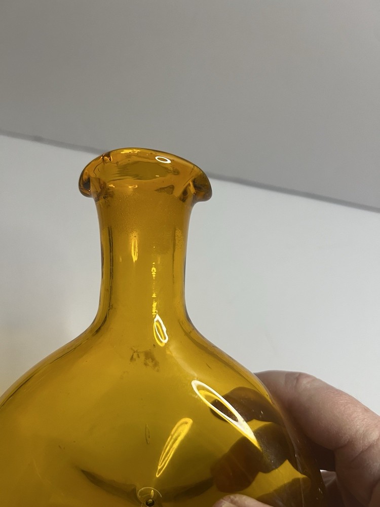 Blenko Amber Glass Decanter