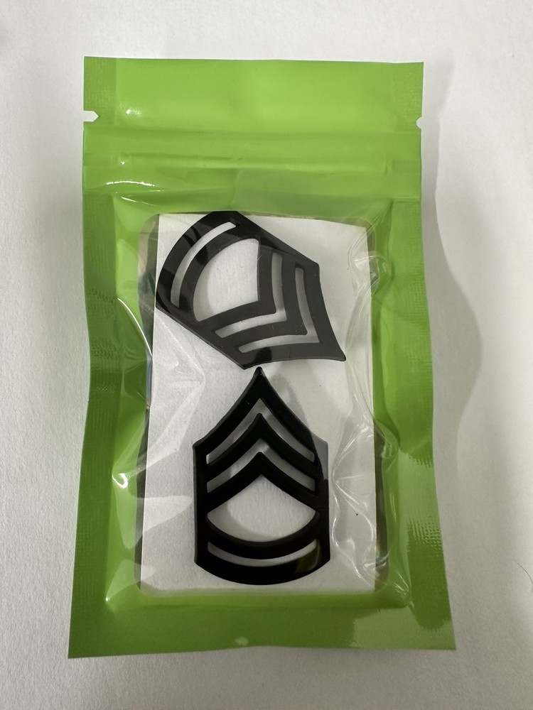 Enlisted Rank Pins: Army Sergeant First Class - subdued pair