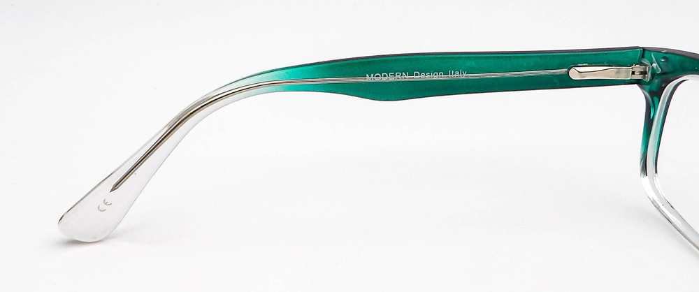 Modern Optical Idea Teal Fade Rectangle Eyeglasses Frames 56-19-145