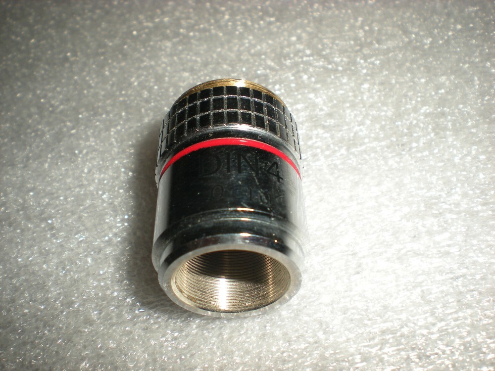 DIN4 0.10 Microscope Objective Lens