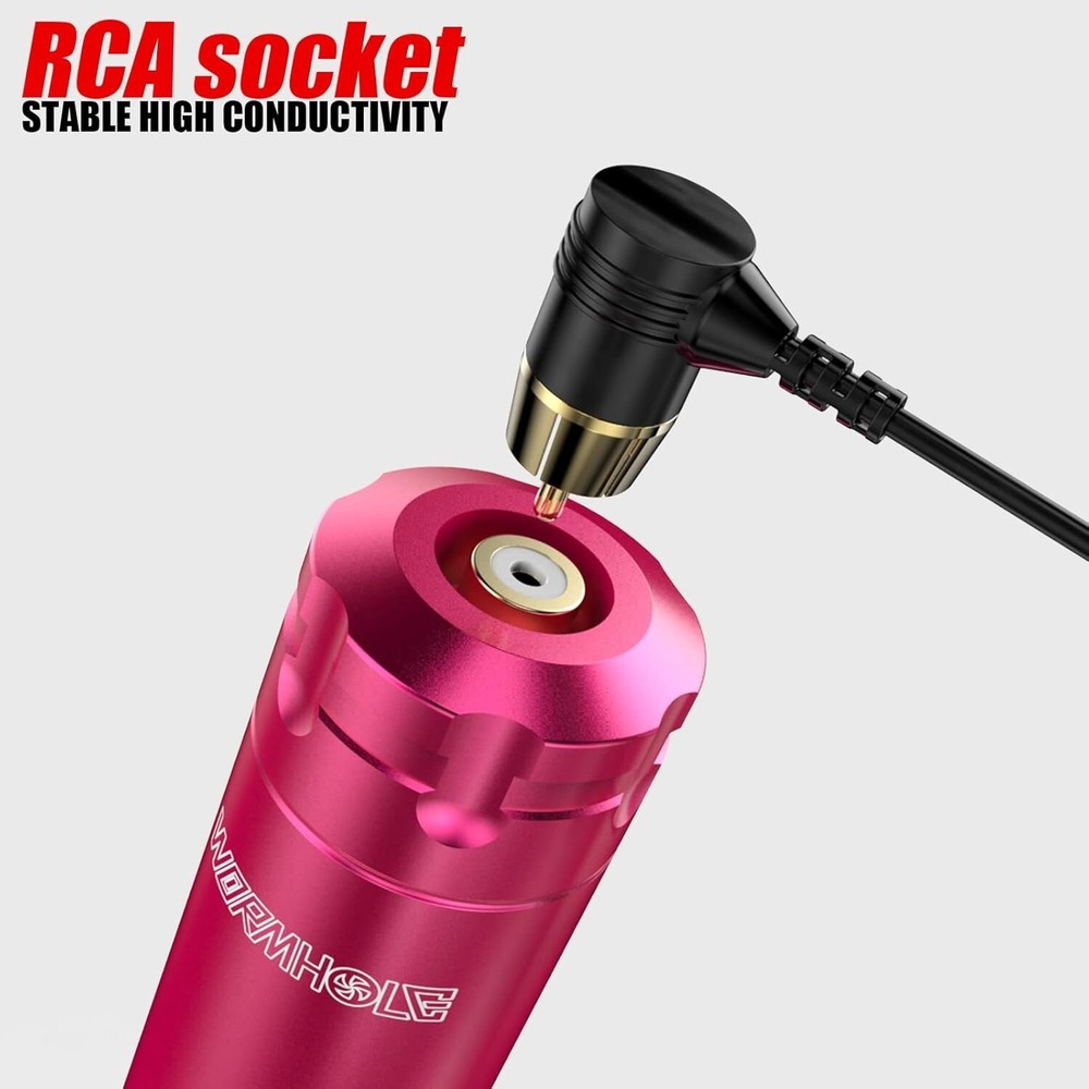Wireless Tattoo Kit Rotary Machine Pen Interface with Ring Switch Power Supply