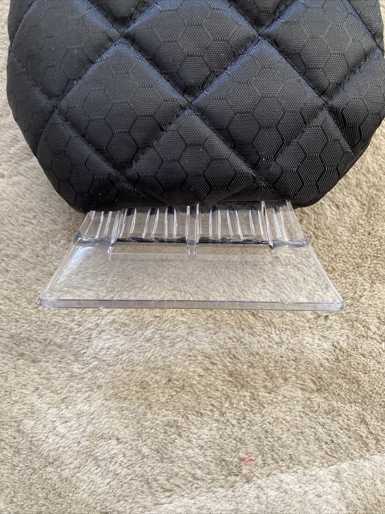 HANDHELD ICE SCRAPER MITT BLACK FUR LINED NWOT