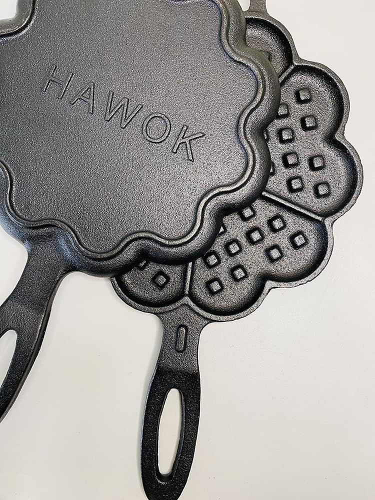 Cast Iron Heart Shaped Waffle Iron, Waffle Maker