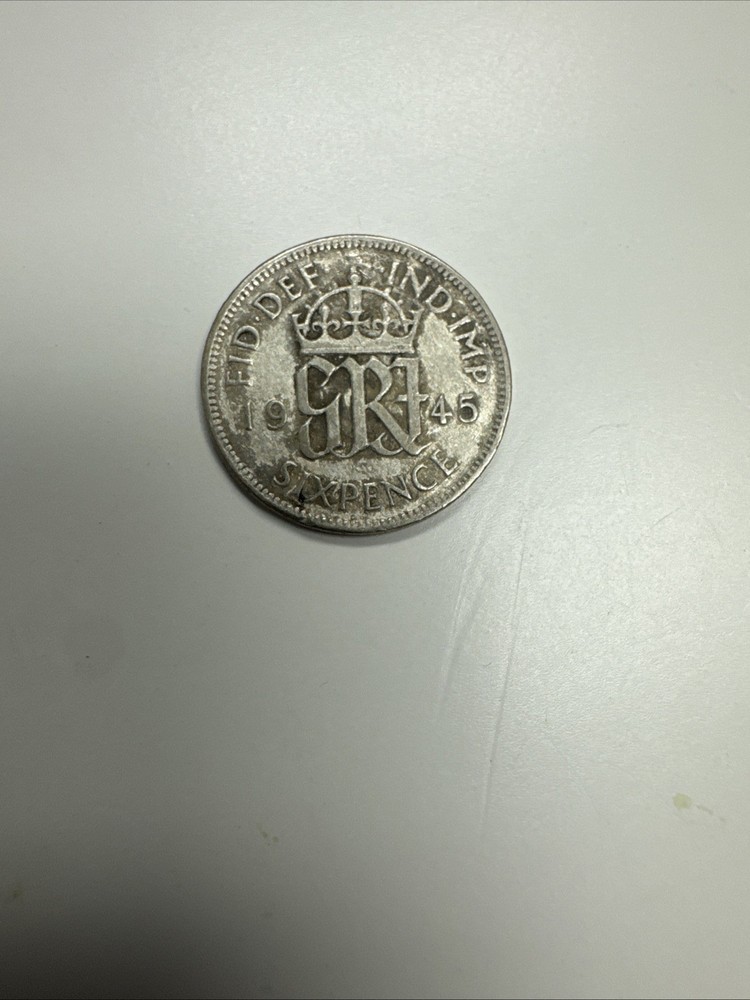 Great Britain, Six Pence 1945 silver coin