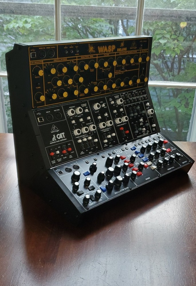 Behringer Synthesizer Synth Module Stand 3-Tier Printed Stand Black PLA