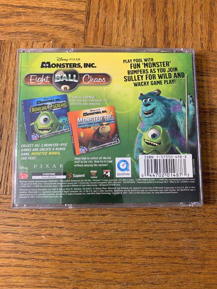 Monsters Inc 8 Ball Chaos PC Game