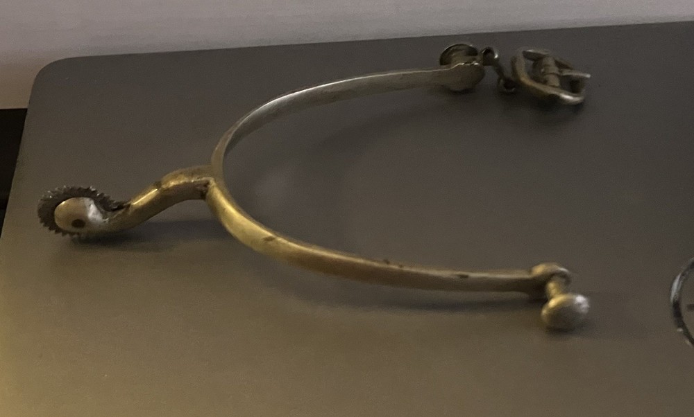 Vintage Riding Spur- Solid Nickel -