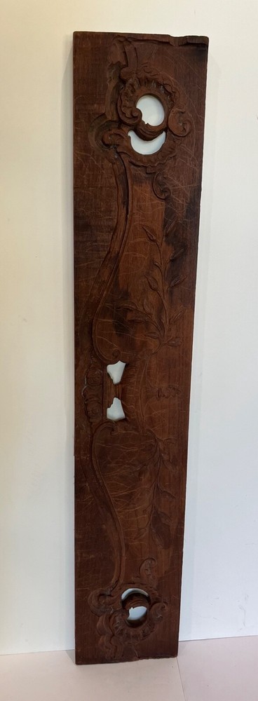 salvaged antique carved board
