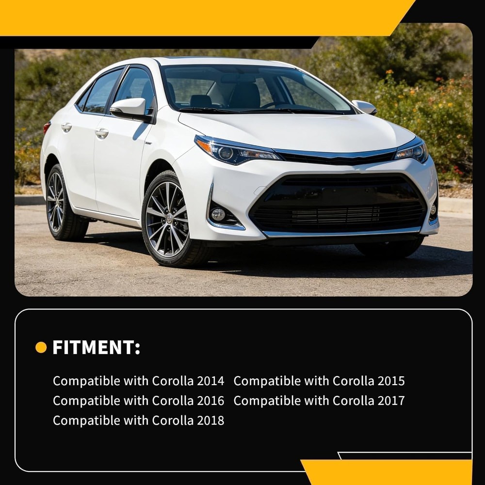 Left Driver Side Mirror Assembly Compatible with Corolla 2014-2018 Heated Power