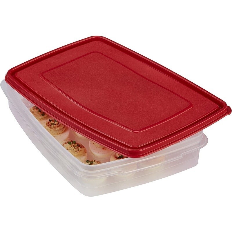 Egg Keeper Container 20 Eggs Deviled Egg Storage Transport Picnic Safe New