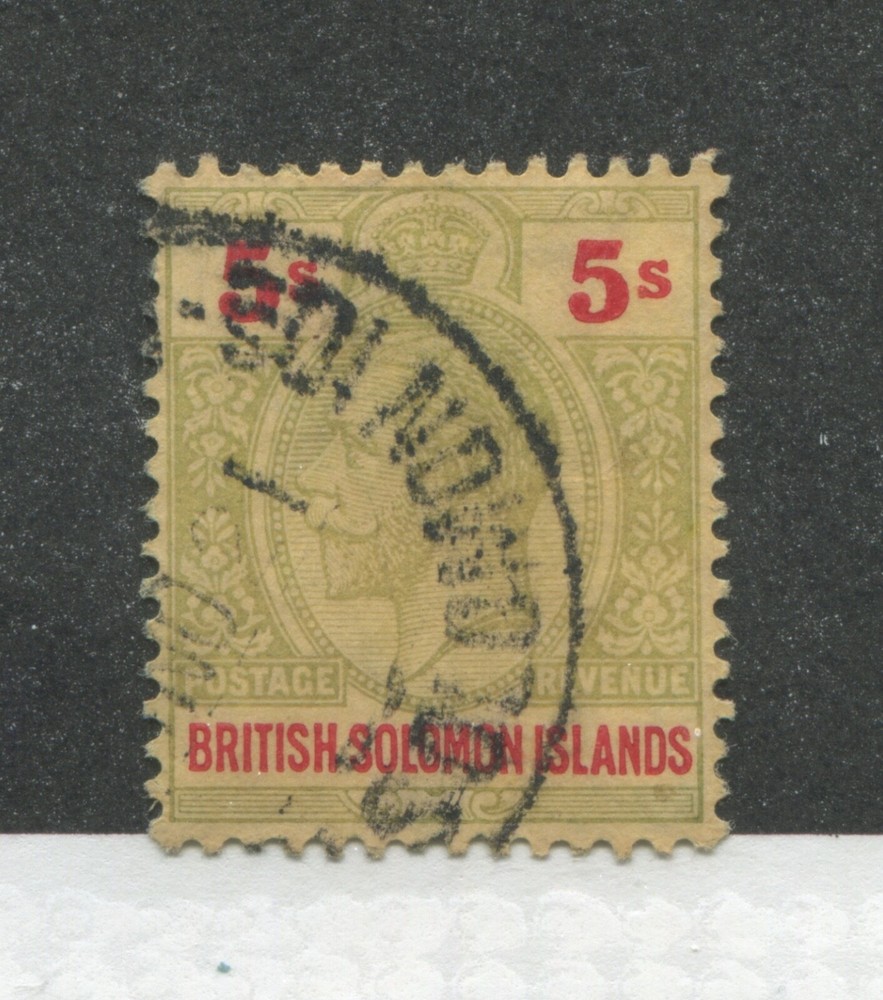 Solomon Islands KGV 1914 5/ used